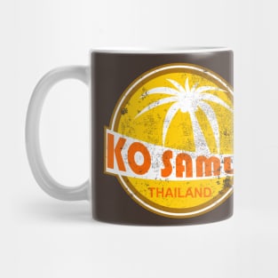 Retro Vintage Travel - Ko Samui Thailand Distressed Mug